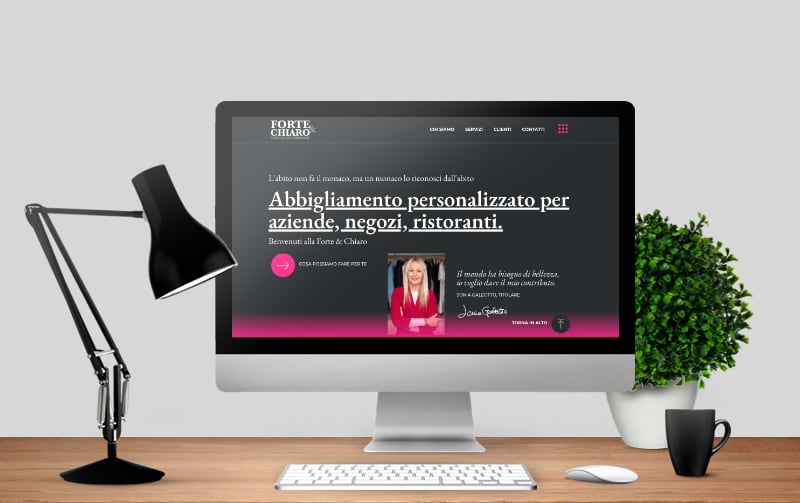web marketing Udine per agenzie pubblicitarie - sito web forte e chiaro